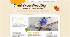 Desktop Screenshot of createyourwoodsign.com